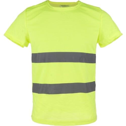 Reflective T Shirt Safety Quick Dry High Visibility Short Sleeve L-XXXL