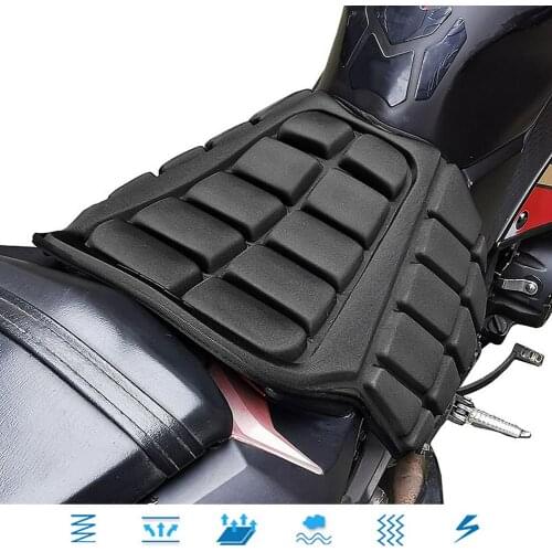 Universal Motorcycle Cushion Air Pad Cool Seat Cover Breathable Comfortable Sunscreen Mat Heat Insulation 3D Mesh Seat Pad 2021