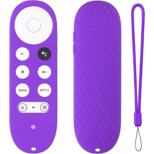 For -Google TV 2020 Voice Remote Silicone Case Protective Cover Skin Remote