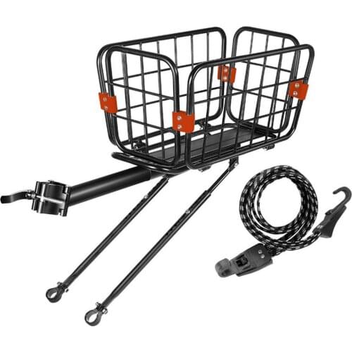 Bicycle Luggage Rack Bicycle Basket Rack Aluminum Alloy Bike Luggage Carrier Cargo Rear Rack Shelf Cycling Accessories Dropship