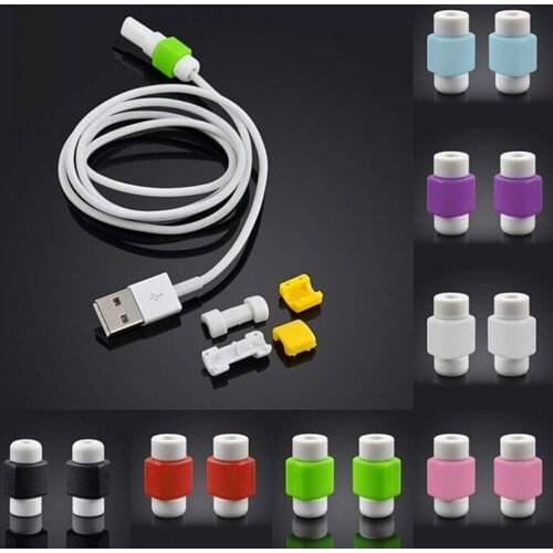 USB Type c Cable Protector Earphone Wire Cord Protection Cover Random Color Data Charger Earphone Cable Cover Protective Sleeve