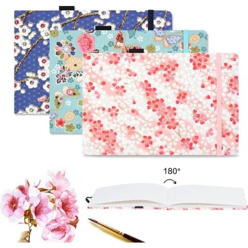 1pc Cloth Cover Cotton Watercolor Notebook for Drawing Painting Watercolor Book Artist 220g/m2 40 Sheets Drawing Paper