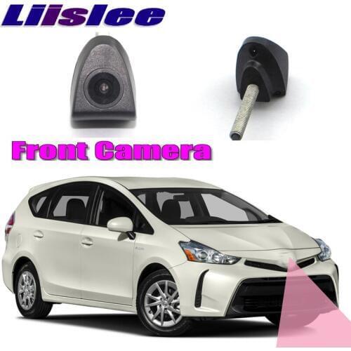 For Toyota Prius XW30 XW50 2009~2020 Car LOGO Front Camera Night Vision HD Wide Angle Degree Embedded Blind Spot Area Camera