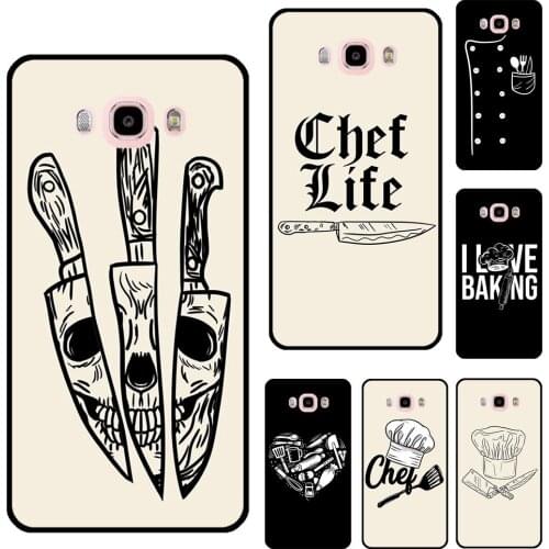 Baker Love Baking Chef For Samsung Galaxy J1 J3 J5 J7 2016 2017 A3 A5 J4 J6 A7 A9 A6 A8 Plus J8 J2 Core 2018 Case