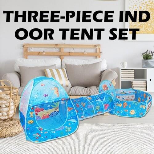 Indoor Play House Tube Play Funny Play Tent Baby Toys Ocean Balls Pool Foldable Children Ideal Birthday Xmas Gift