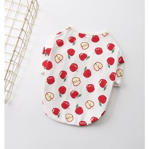 Cute Print Small Dog Coat Spring Summer Pet Clothes For Chihuahua Shih Tzu Sweatshirt Puppy Cat Pullover Dogs Pets Clothing