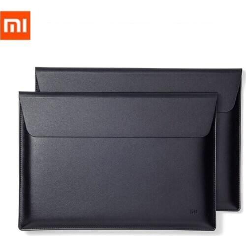 Original Xiaomi Laptop Sleeve Bags12.5 13.3 Inch Macbook Air Leather Case Upgraded Shockproof Portable Thin 5mm Waterproof Bag