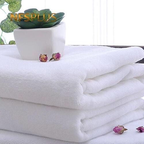 Thicken Bath Towel For Adults 100% Cotton Pure White Heavy Terry Absorbent Hand Face Towel For Bathroom and 5 Star Hotel