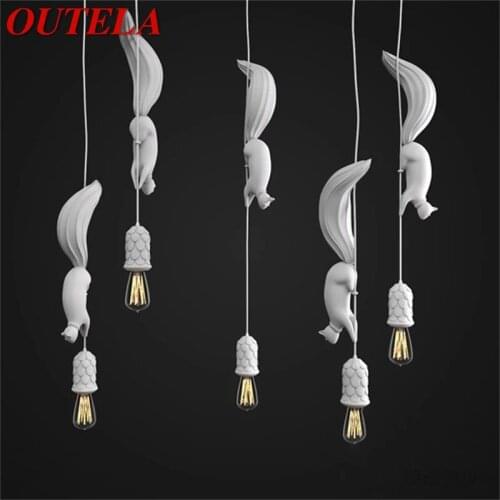 OUTELA Pendant Lights Contemporary Creative Cartoon Mouse Shape Decorative For Home Dinning Room