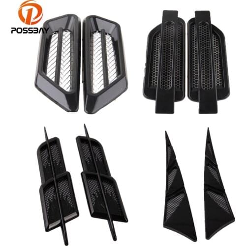 POSSBAY Universal Auto Automobile Car Truck Side Wing Outlet Air Flow Intake Hood Vent Fender Decorative Sticker