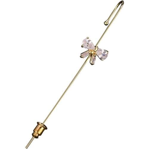 2021 New Bohemian Wedding Ear Wrap Crawler Hook Earring Crystal Stud Earrings for Woman Climber Earrings Jewelry