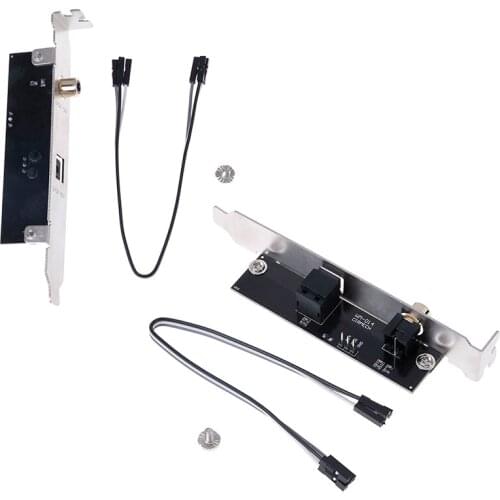 SPDIF Optical And RCA Out Plate Cable Bracket For Asus Msi Gigabyte Motherboard