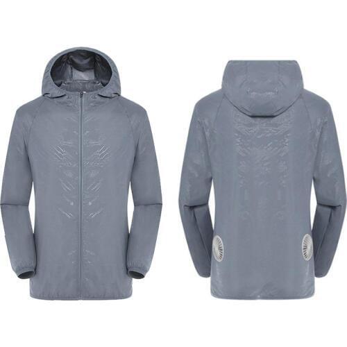 Intelligent Three-speed Summer Cooling Clothes USB Air Conditioning Suit With Fan UV Protection Wear Fishing Clothing For Men