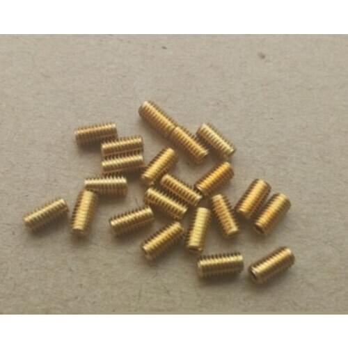 1000Pcs DIN913 Brass Flat end Grub Hex Socket Set Screws M2 M2.5 M3 M4 M5 M6 Brass Allen Head Hex Socket headness grub Srews