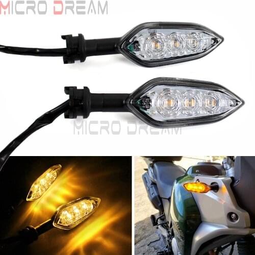 Clear Lens Amber LED Motorcycle Turn Signal Indicators Lights Lamp for Yamaha FZ 6R FZ 6S Fazer FZ-07 FZ8 FZ16 FZ1N FAZER XJ6 MT