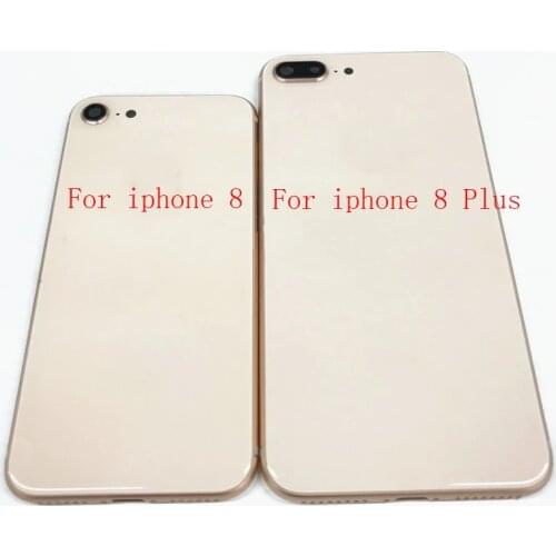 Replacement Back Glass Housing With Frame Battery Door Cover For iPhone 8 Plus 8G