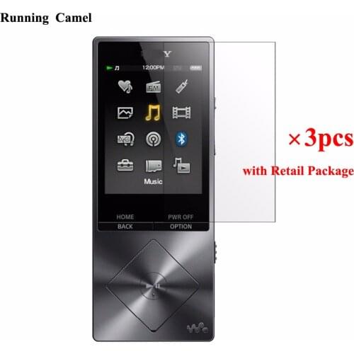 3pcs/lot Screen Protector for Sony Walkman NWZ A15 A17 A25 A27 A35 A36 A37 A55 A56 A57 ZX1 ZX2 ZX100 Clear Protective Film Guard