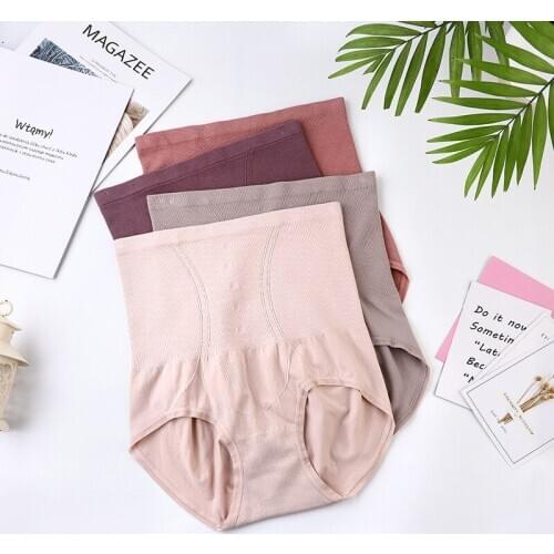 Women Body Shaping Panties Antibacterial Bottom Gear Women Panties Lingeries Ladies Breathable Elastic Trousers Cotton Underwear