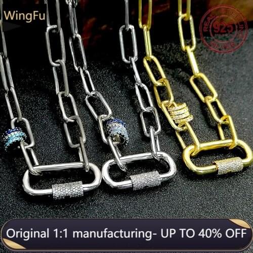 S925 Sterling Silver Necklace Gold Silver Women Zircon Chain Monaco Jewelry Necklace Birthday Gift