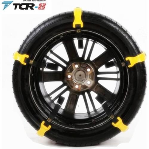 1pcs Spikes for Tires Plastic Snow Chains 2018 New 6pcs/lot Car Tire Snow Chains Beef Tendon VAN Wheel Tyre Anti-skid TPU Chains