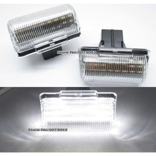 2PCS LED License number plate light for Ford Transit MK5 MK6 MK7 1985-2013 Connect 2002-2013
