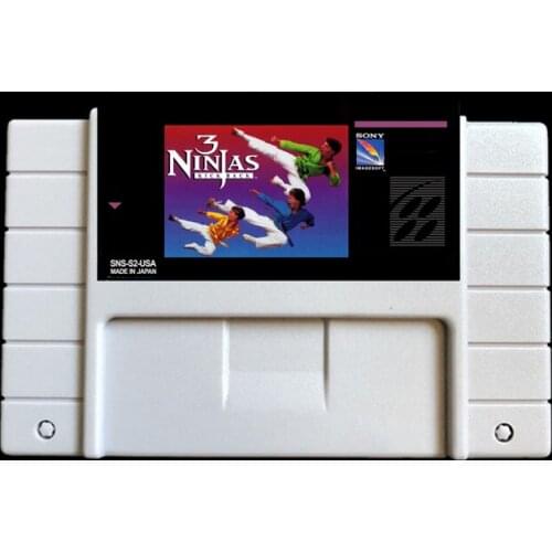 3 Ninjas Back USA -NTSC version 46 pins Video games card NTSC version for Retro Video games Console