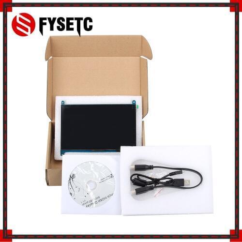 7 inch Raspberry Pi 3 B+ Touch Screen 800*480 Capacitive Touchscreen LCD HDMI Interface TFT Display + USB + CD