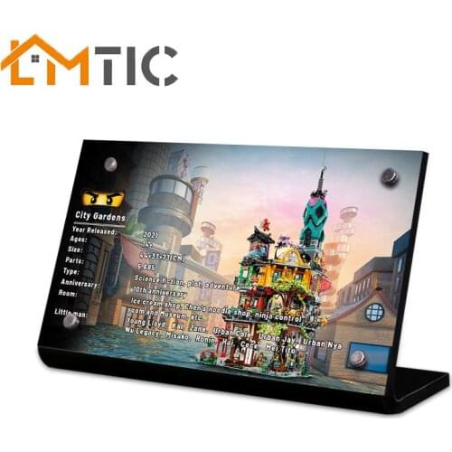 Acrylic display stand brand suitable for 71741 model NINJA city garden toy building blocks