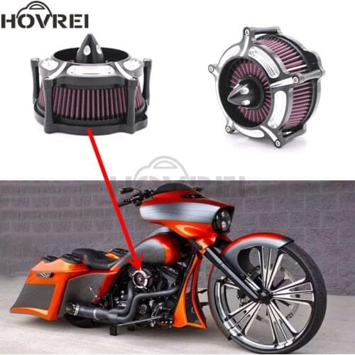 Motorcycle Accessories Contrast Cut Turbine Air Cleaner Intake Filter For Harley Sportster XL883 XL1200 1991-2013 2014 2015 2016