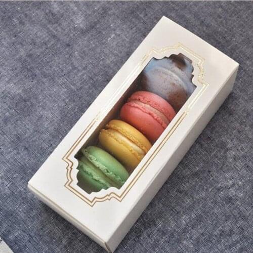 Baking Accessories Package Cases With Clear Windows Transparent Paper Packaging Box Drawer Cookies Biscuits Packaging Cases Dec