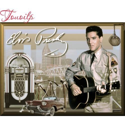 TOUOILP Elvis 5D Diamond Painting full Square&Round diy Diamond Embroidery pattern Cross Stitch Diamond mosaic village home art