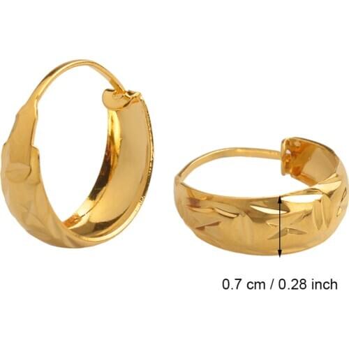 Arab Stud Earrings for Women Girls Gold Color Fashion Earrings Jewelry African Gift #J0246