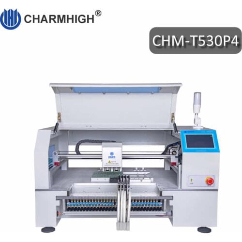 Free shipping CHM-T530P4 (4 heads 30 Feeders) CHMT530P4 benchtop SMD SMT pick and place machine, CL Feeder
