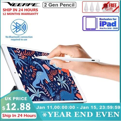 For iPad Pencil Apple Pen Stylus for Apple Pencil 2 1 for iPad 8th iPad Pro 11 12.9 2020 Air 3 10.5 2019 10.2 Mini 5 Touch Pen