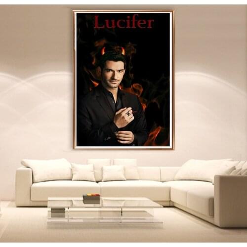 Hot High quality 5D DIY diamond painting Lucifer poster HD diamond embroidery mosaic home decoration children gift HR236777