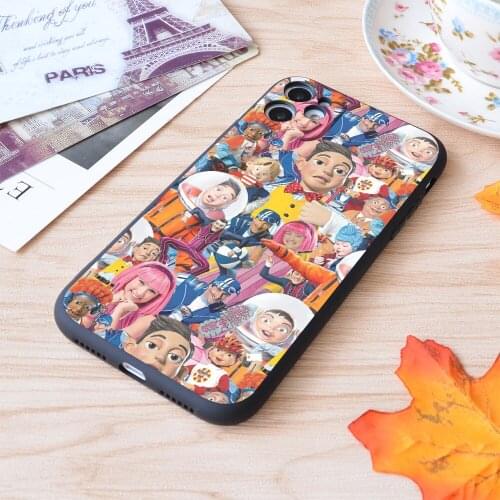 For iPhone Lazy Town Print Soft Matt Apple iPhone Case