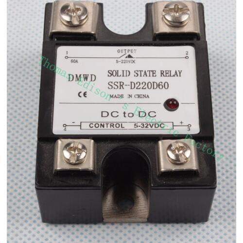 DMWD Single phase solid state relay with indicator SSR-60DD 60A 5-32V DC TO 5-220V DC SSR 60DD relay solid state SSR-D22060