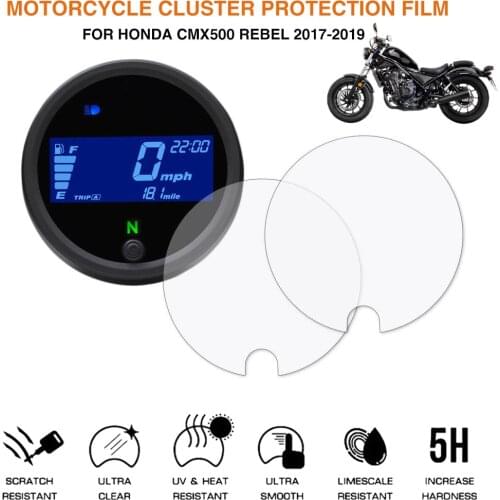 Motorcycle Cluster Scratch Protection Film Instrument Speedometer Screen Sticker For Honda CM500 CMX500 Rebel 500 2017-2019