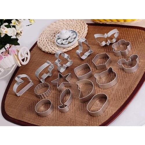 20set DIY Kitchen Baking Fondant Cake Decorating cookie mold Tools Pastry Aluminium Alloy Cookie Cutter Sugar craft