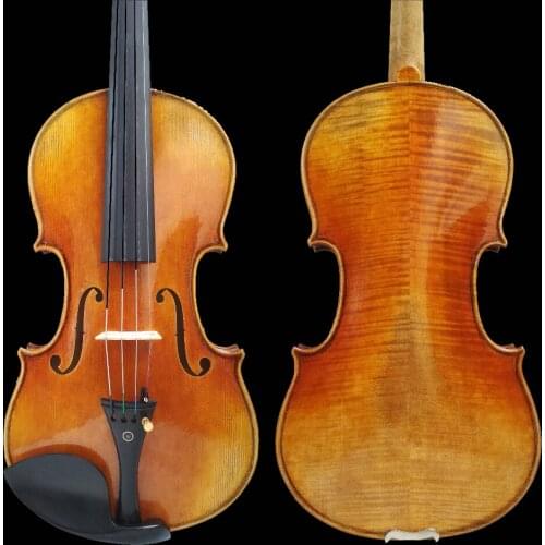 Solid wood natural grain violin 4/4 handmade high quality violin children adult playing musical instruments free shipping