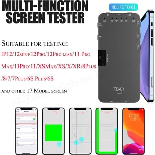 RELIFE TB-01 Test Box Testing display touch original color 3D for IPhone 12/12Pro/12ProMax/12Mini 17 model LCD Screen Reparing