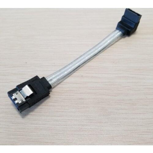 DC ATX Mini ITX SATA 90 Degree Right Angled Host Case Mainboard HDD Data Cable Ultrashort Super Soft 10CM