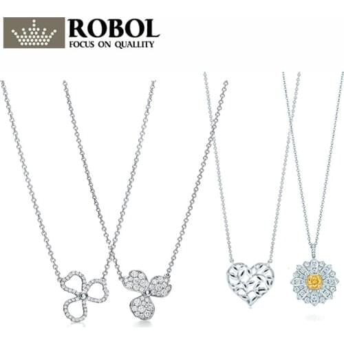 High quality 1:1 TTFF 925 sterling silver pendant popular necklace Jewerly original design model exquisite craftsmanship