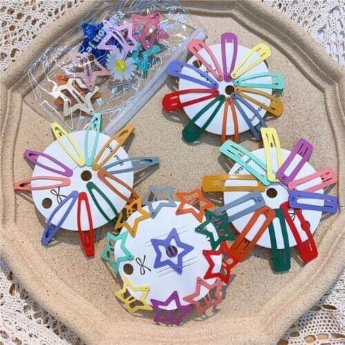 10 Piece Baby Girls Hair Pins Kids Hair Clips Hair Accessories Set Children Toddlers Hair Styling Tools Barrettes Headdress