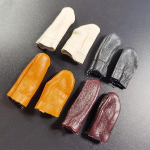 1Pair/Lot Felt DIY Handmade Leather Finger Cover Wool Felting Pocked Needle Tool for Finger Protection Random Color Sale