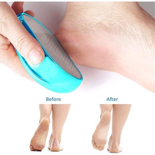 1PC Nano Glass Foot Grinder Foot File Exfoliating Scrub Pedicure Tool Foot Callus Pumice Stone Cutin Dead Skin Removal Tool