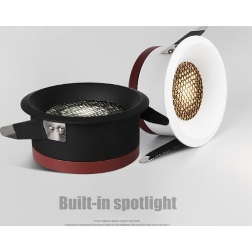 2020 New LED Dimmable Downlight Ultra Thin Anti Glare Spot light 7W 9W 12W 15W Recessed LED ceiling lamp AC85V-220V LED Lamp