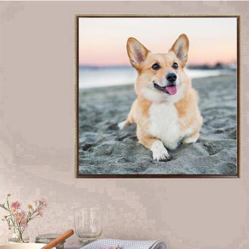 5D DIY Diamond Painting cross stitch Welsh Corgi Dog Full square/round 5d Diamond Embroidery Mosaic Picture of rhinestone FG1932