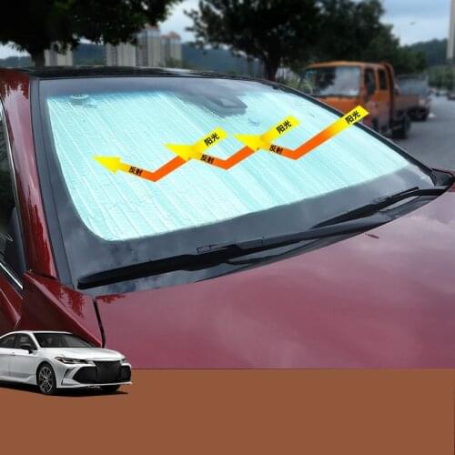 Car window shading sunscreen insulation board Sunshade Sun protection decoration car Accessories For Toyota AVALON 2019 2020