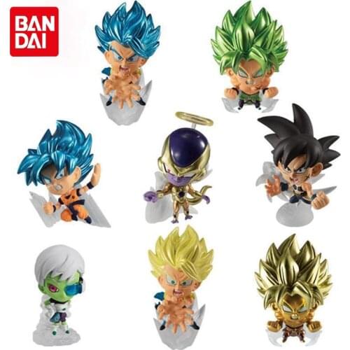 Bandai Genuine CASHAPON Dragon Ball Super Warrior Series Small Collectible Model Dolls 03 Goku Broli Gogeta Burdock Frieza